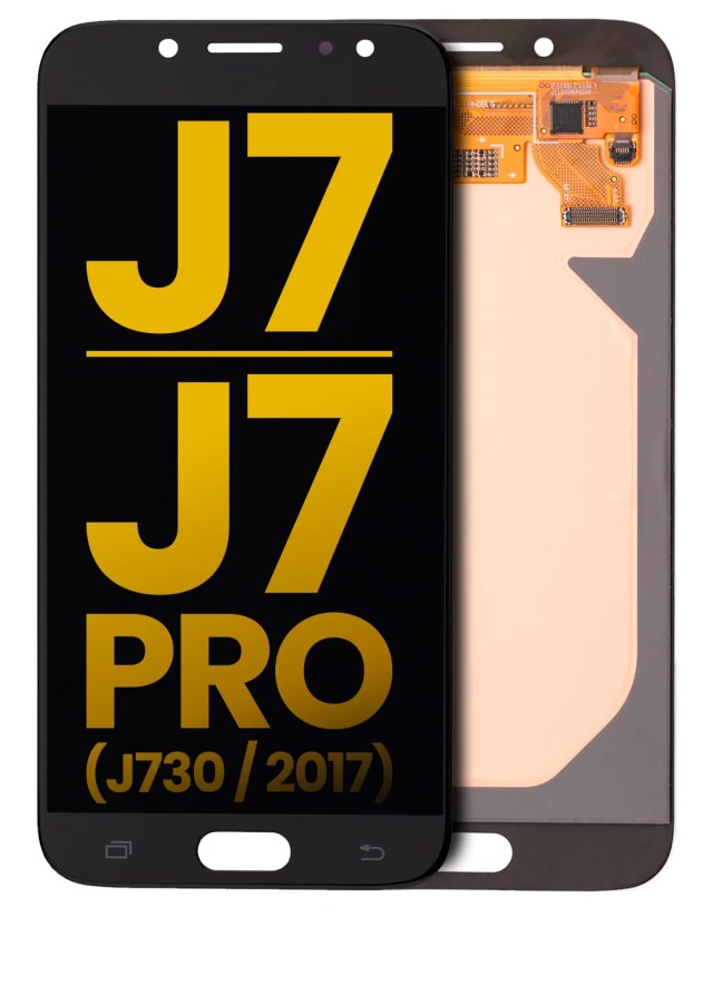 Display OLED completo senza Frame per Samsung Galaxy J7 / J7 Pro (J730 / 2017) (Refurbished) (Nero)