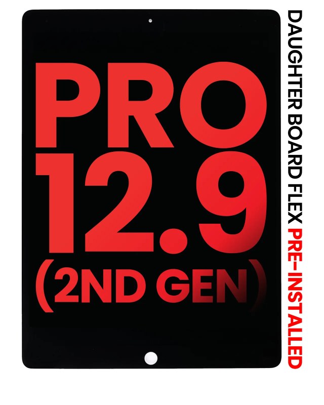 Display LCD completo con Touch screen e Daughter Scheda flat Pre-Installed per iPad Pro 12.9" 2nd Gen (2017) (Aftermarket Plus) (Nero)