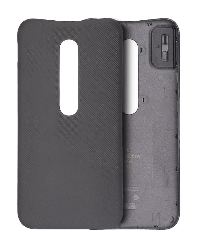 vetro cover posteriore per Motorola Moto G3 (XT1540 / 2015) (Nero)