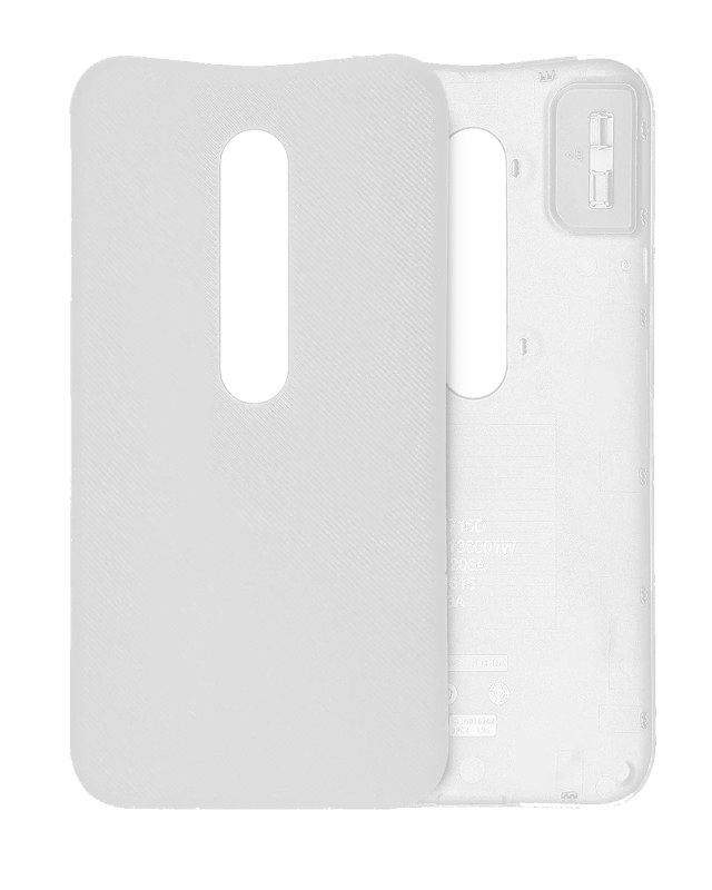 vetro cover posteriore per Motorola Moto G3 (XT1540 / 2015) (Bianco)
