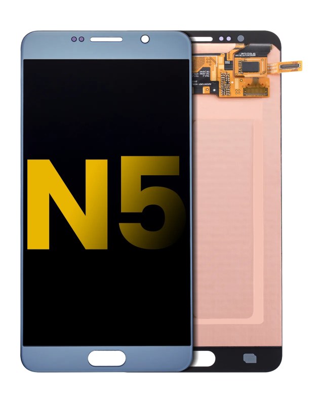 Display OLED completo senza Frame per Samsung Galaxy Note 5 (Refurbished) (Argento Titan)