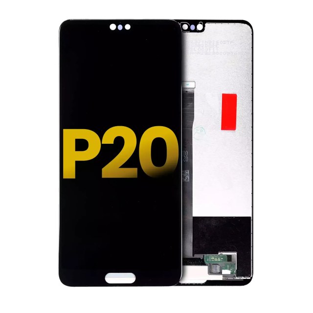 Display LCD completo senza Frame per Huawei P20 (Refurbished) (Nero)
