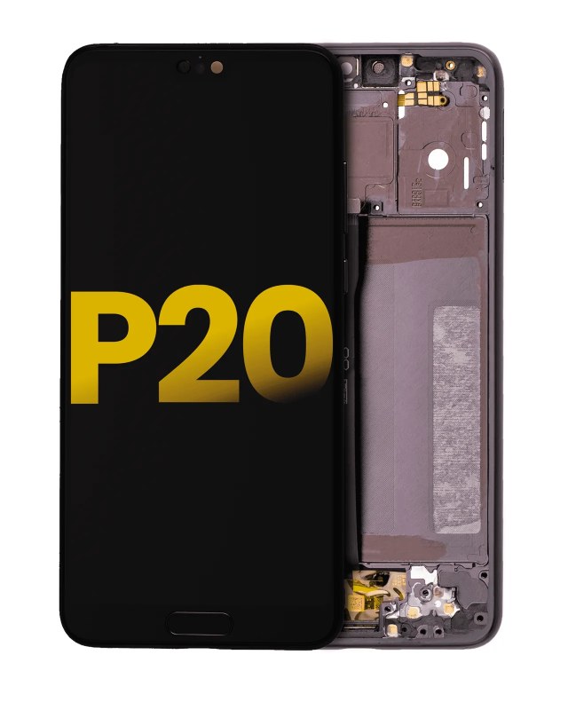 Display LCD completo con Frame per Huawei P20 (Refurbished) (Nero)