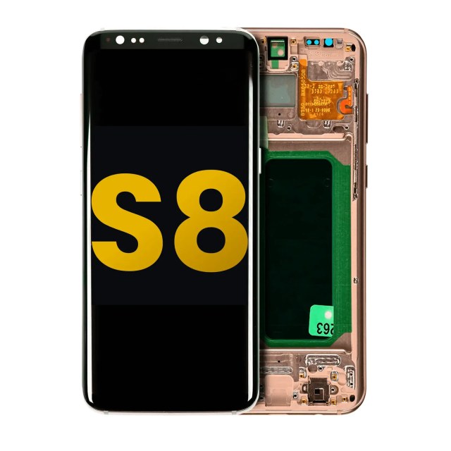 Display OLED completo con Frame per Samsung Galaxy S8 (Refurbished) (Maple Oro)