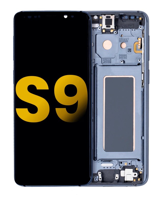 Display OLED completo con Frame per Samsung Galaxy S9 (Refurbished) (Titanio Grigio)