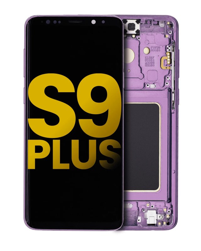 Display OLED completo con Frame per Samsung Galaxy S9 Plus (Refurbished) (Lilac Viola)