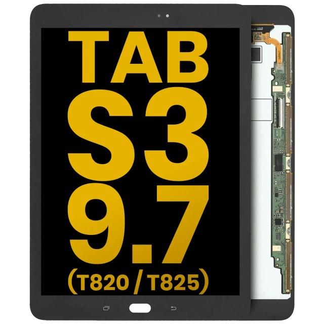 Display LCD completo per Samsung Galaxy Tab S3 9.7" (T820 / T825) (2017) (Refurbished) (Nero)