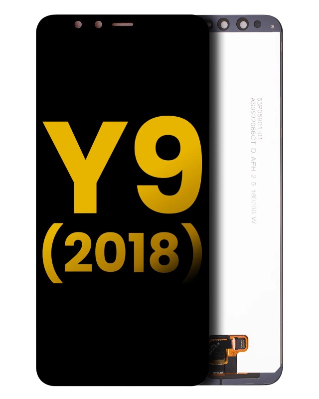 Display LCD completo senza Frame per Huawei Y9 (2018) (Refurbished) (Nero)