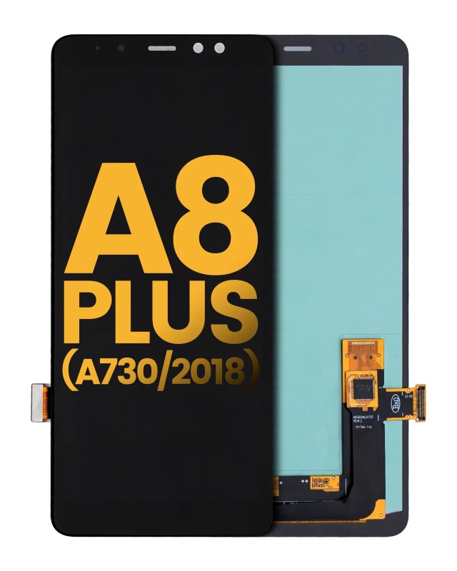 Display OLED completo senza Frame per Samsung Galaxy A8 Plus (A730 / 2018) (Refurbished) (tutti i colori)