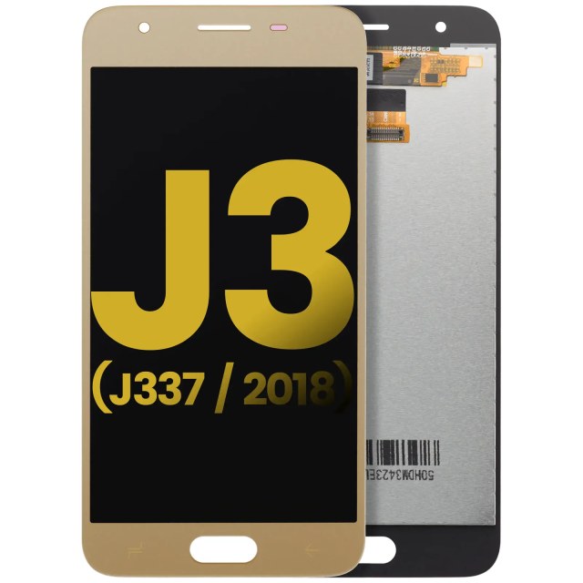 Display LCD completo senza Frame per Samsung Galaxy J3 Star / Aura / Amp Prime 3 (J337 / 2018) (Refurbished) (Oro)