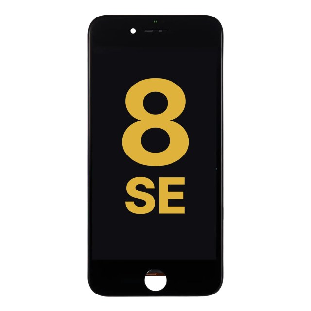 Display LCD completo con Steel Plate per iPhone 8 / SE (2020 / 2022) (Refurbished) (Nero)