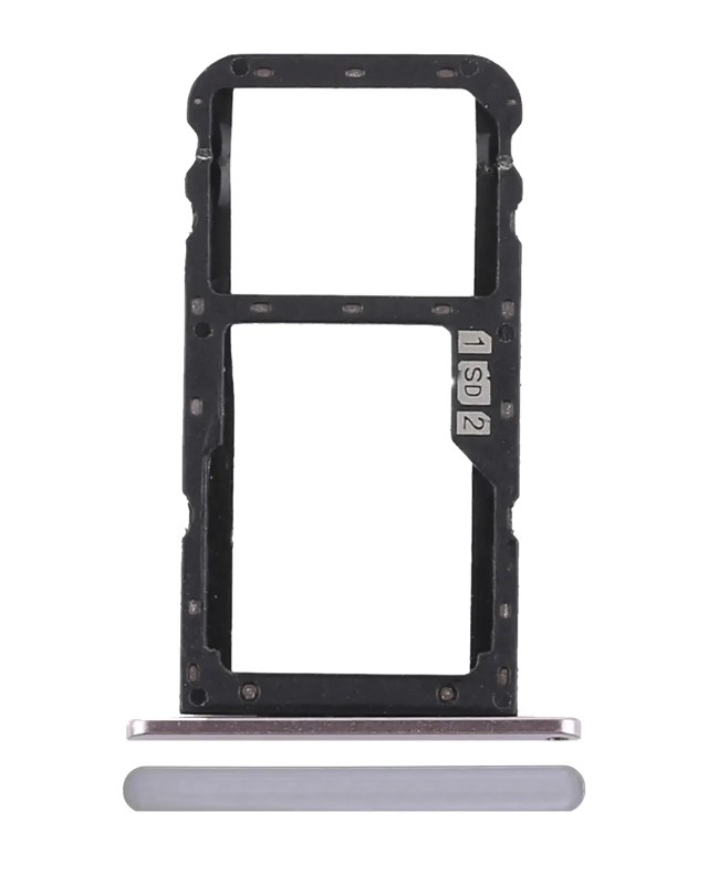 Carrellino SIM per Asus ZenFone 5 (ZE620KL / 2018) / 5z (ZS620KL / 2018) (Meteor Argento)