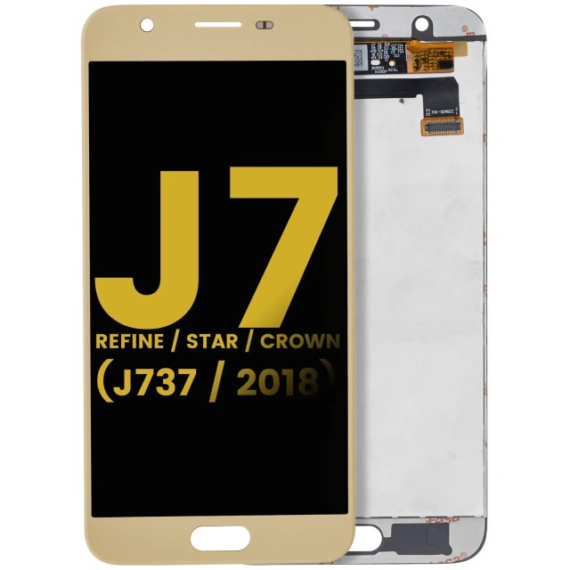 Display LCD completo senza Frame per Samsung Galaxy J7 Refine / Star / Crown (J737 / 2018) (Refurbished) (Oro)