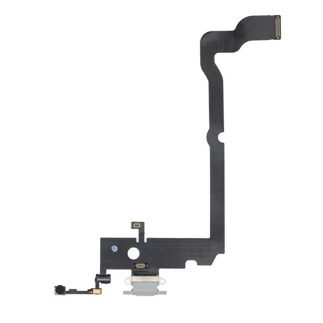 Flat connettore di ricarica per iPhone XS Max (Premium) (Argento)