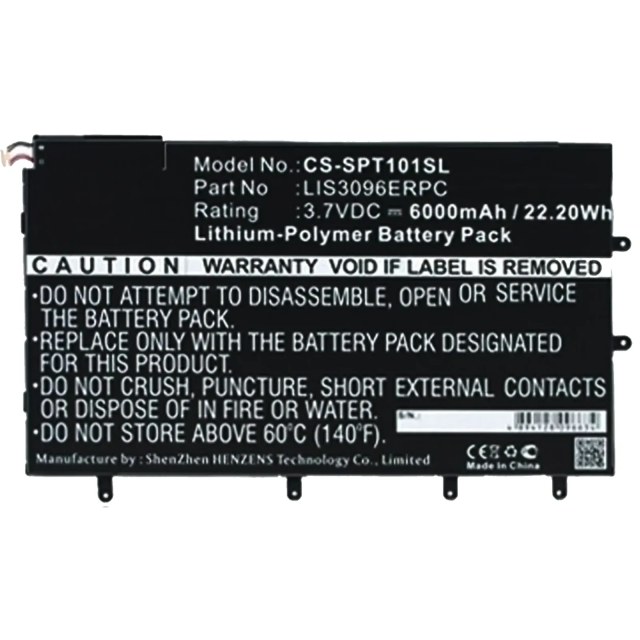 Batteria di ricambio per Sony Xperia Z Tablet (CS-SPT101SL) ( LIS3096ERPC)