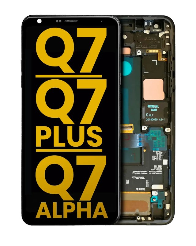 Display LCD completo con Frame per LG Q7 / Q7 Plus / Q7 Alpha (Refurbished) (Aurora Nero)