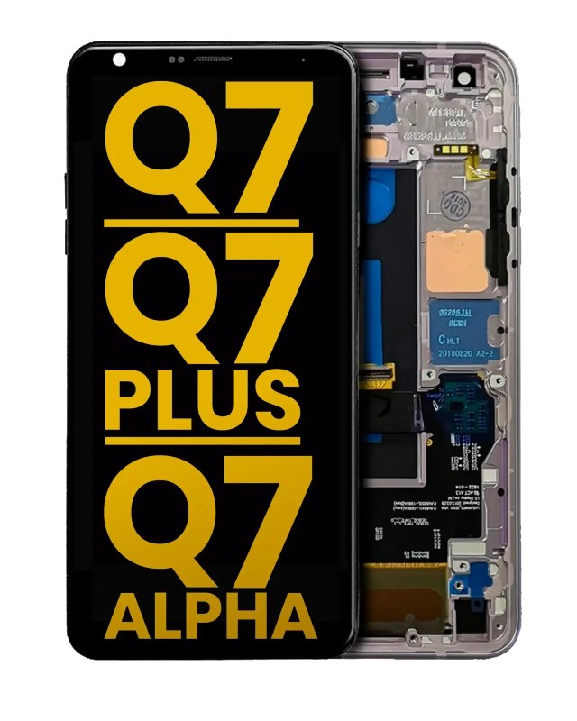 Display LCD completo con Frame per LG Q7 / Q7 Plus / Q7 Alpha (Refurbished) (Lavanda Violet)