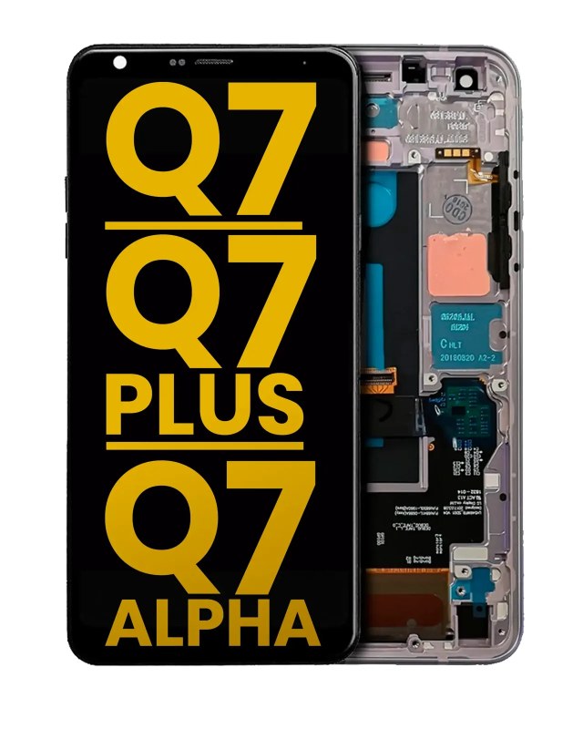 Display LCD completo con Frame per LG Q7 / Q7 Plus / Q7 Alpha (Refurbished) (Argento)