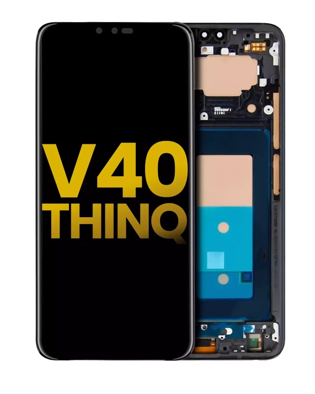 Display OLED completo con Frame per LG V40 ThinQ (Refurbished) (Nero)