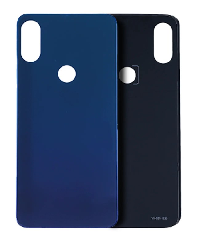 vetro cover posteriore per Motorola One (XT1941 / 2018) / Moto P30 (XT1943 / 2018) (Blu)