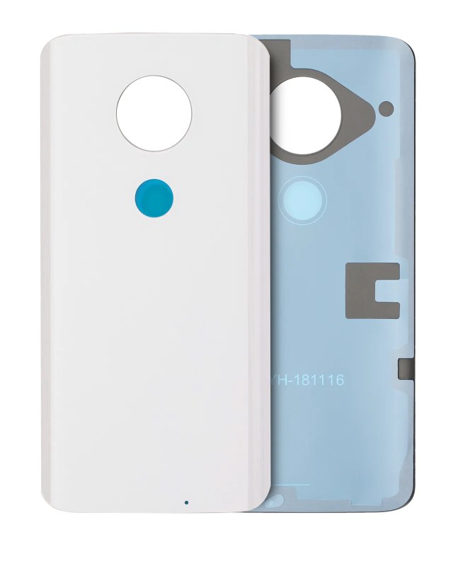 vetro cover posteriore per Motorola Moto G7 (XT1962 / 2019) (Trasparente Bianco)