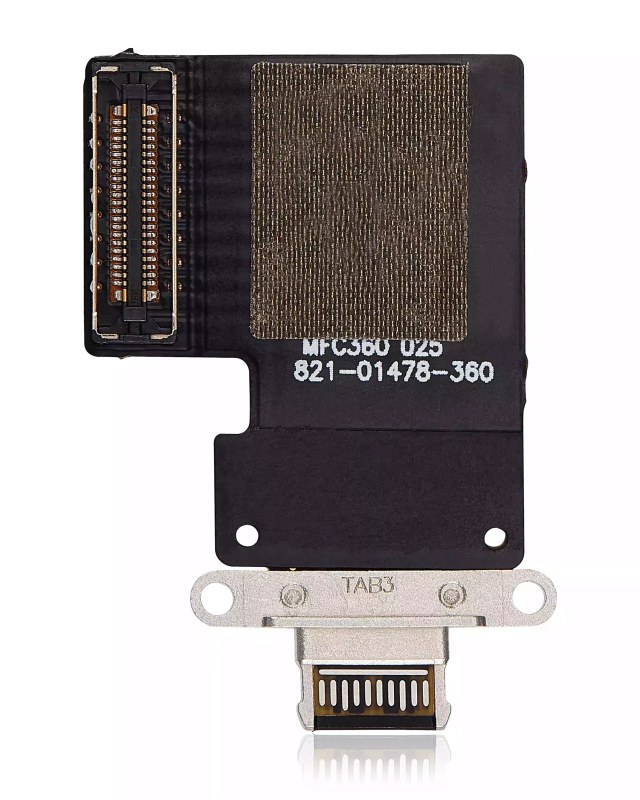 Flat connettore di ricarica per iPad Pro 12.9" 3rd Gen (2018) / 4th Gen (2020) / iPad Pro 11" 1st Gen (2018) / Pro 11" 2nd Gen (2020) (Premium) (Nero)