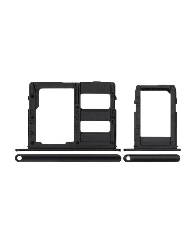 Carrellino SIM per Samsung Galaxy A6 (A600 / 2018) / A6 Plus (A605 / 2018) (Nero)