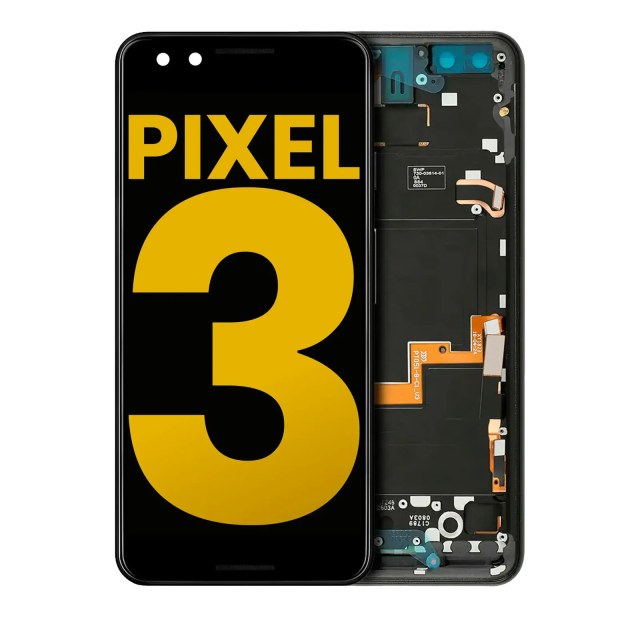 Display OLED completo con Frame per Google Pixel 3 (Refurbished) (Just Nero)
