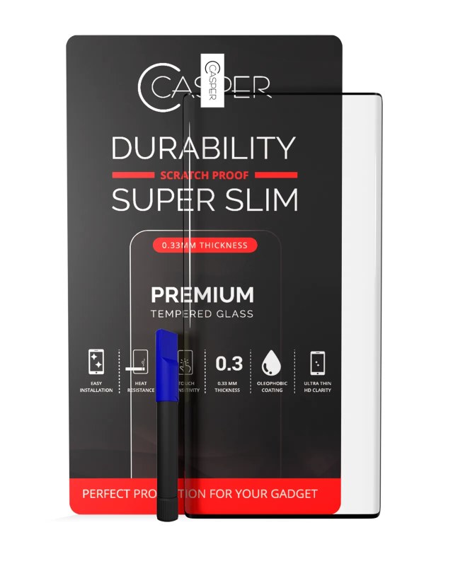 Casper UV Vetro temperato con Glue per Samsung Galaxy S10 Plus (Case Friendly) (confezione retail)