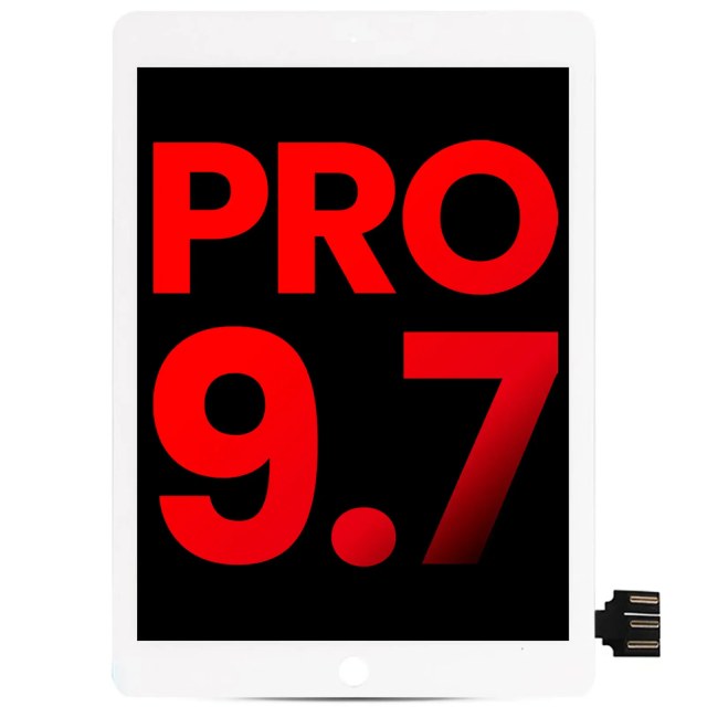 Display LCD completo con Touch screen per iPad Pro 9.7" (Aftermarket Plus) (Bianco)