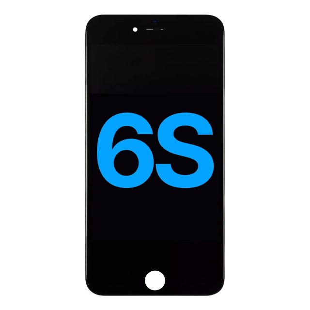Display LCD completo con Steel Plate per iPhone 6S (Nero)