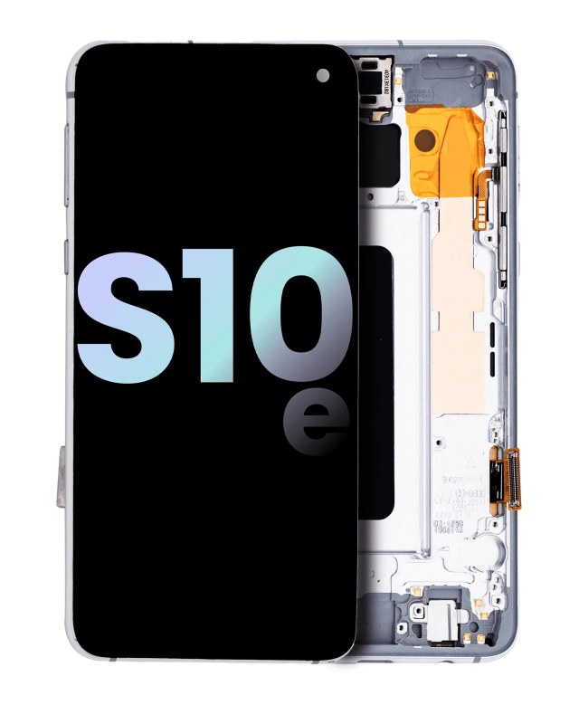 Display OLED completo con Frame per Samsung Galaxy S10E (Service Pack) (Prism Bianco)