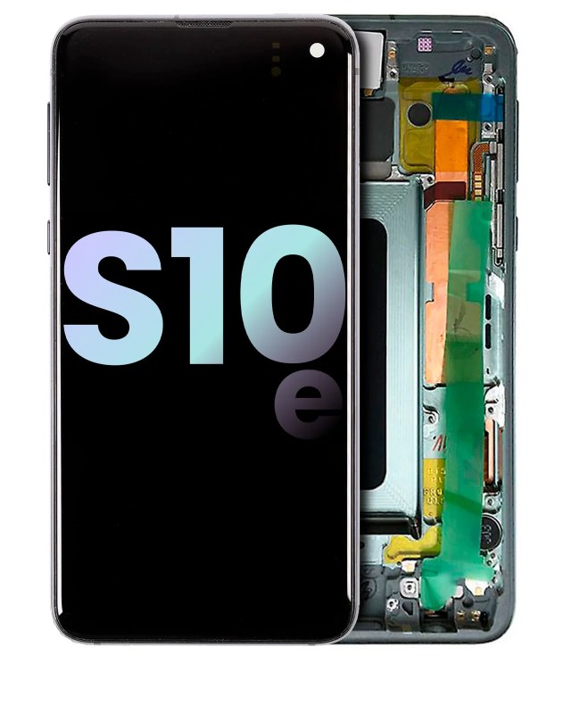 Display OLED completo con Frame per Samsung Galaxy S10E (Service Pack) (Prism Verde)