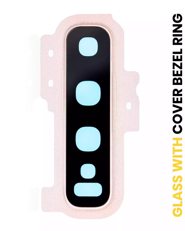 Lente fotocamera posteriore con Cover Cornice Ring per Samsung Galaxy S10 Plus (Oro)