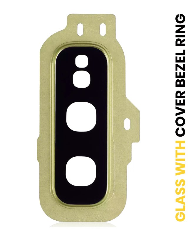Lente fotocamera posteriore con Cover Cornice Ring per Samsung Galaxy S10E (Canary Giallo)
