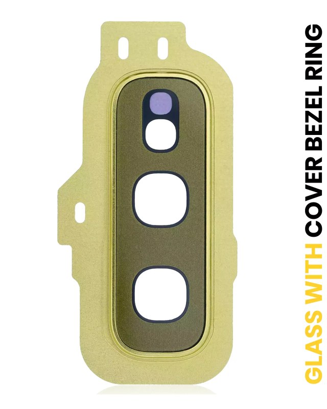 Lente fotocamera posteriore con Cover Cornice Ring per Samsung Galaxy S10E (Oro)