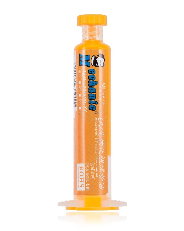UV Solder Mask Giallo 10mL (Mechanic)