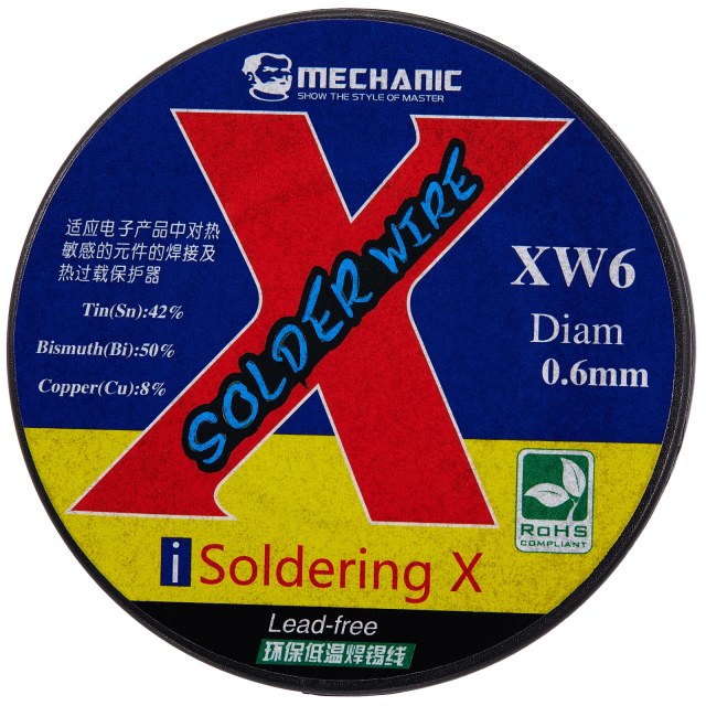 iSoldering XW Low Temperature Welding Wire (138 Degree) per iPhone X / XS / XR / XS Max (Mechanic)