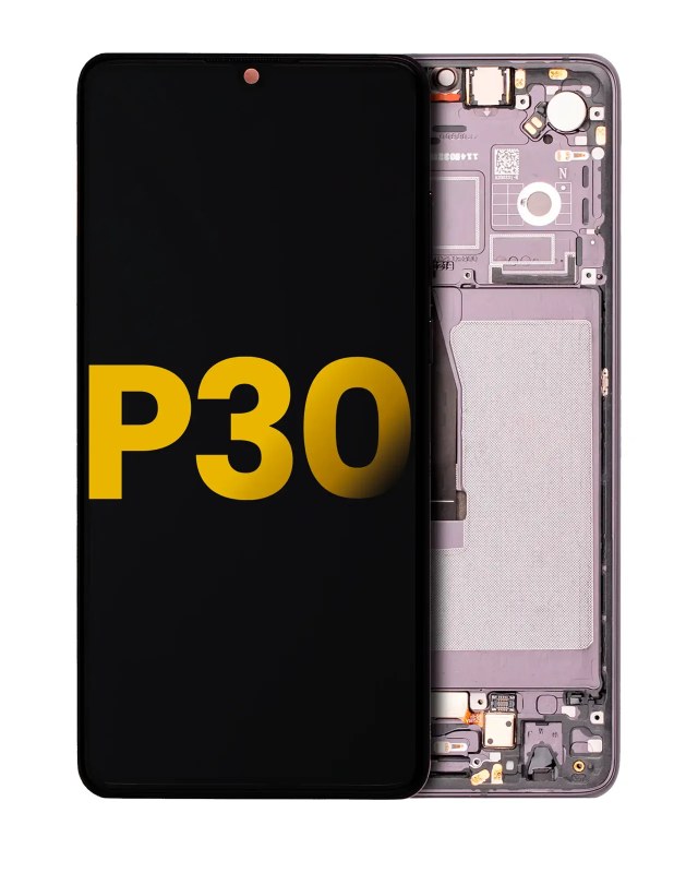 Display OLED completo con Frame per Huawei P30 (Refurbished) (Nero)