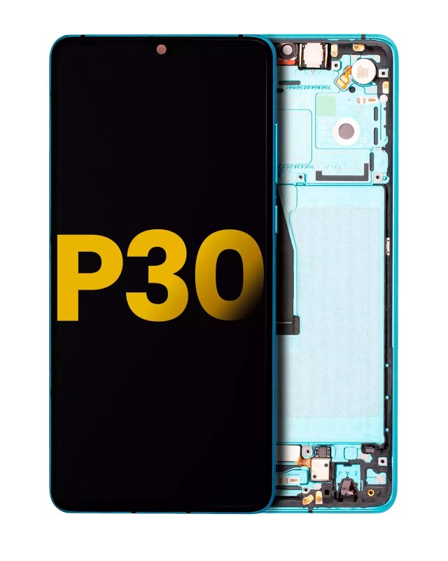 Display OLED completo con Frame per Huawei P30 (2019) (Refurbished) (Aurora)