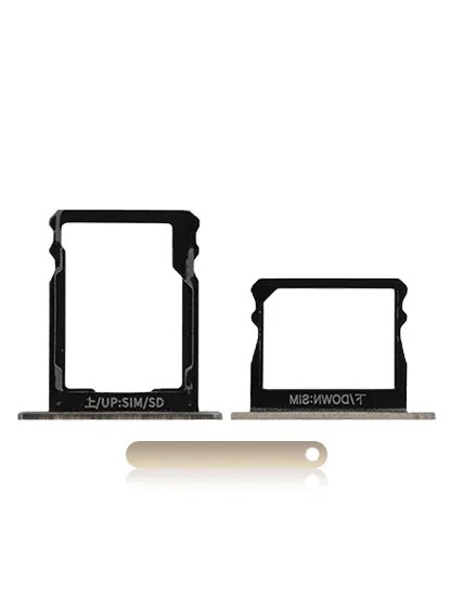 Sim Card + SD Card Tray per Huawei P8 (Prestige Oro)