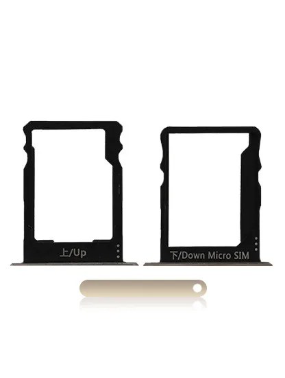 Sim Card + SD Card Tray per Huawei P8 Lite (Oro)