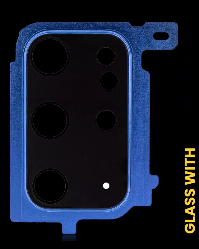 Lente fotocamera posteriore con Cover Cornice Ring per Samsung Galaxy S20 Plus (Cloud Blu)