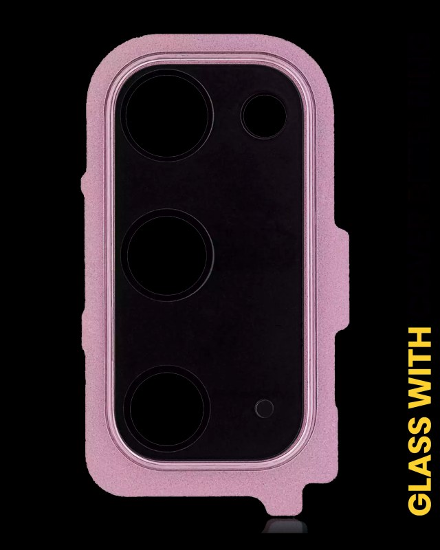 Lente fotocamera posteriore con Cover Cornice Ring per Samsung Galaxy S20 / S20 5G (Cloud Rosa)