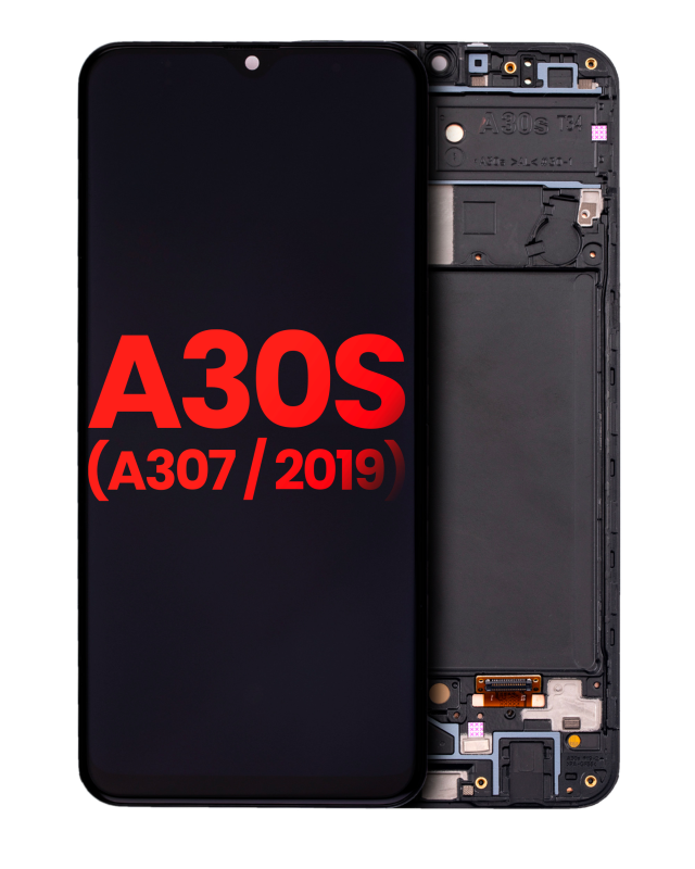 Display OLED completo con Frame per Samsung Galaxy A30s (A307 / 2019) (tutti i colori)