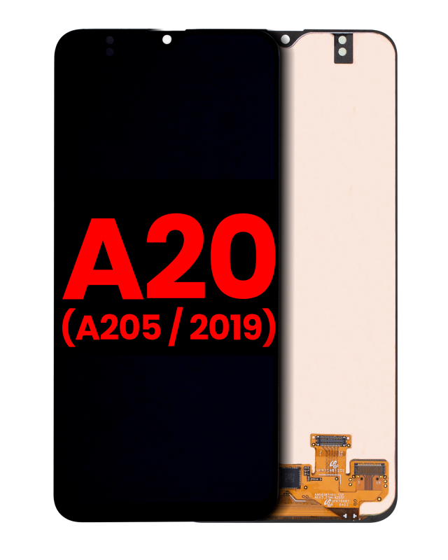Display OLED completo senza Frame per Samsung Galaxy A20 (A205 / 2019) (All Models) (tutti i colori)