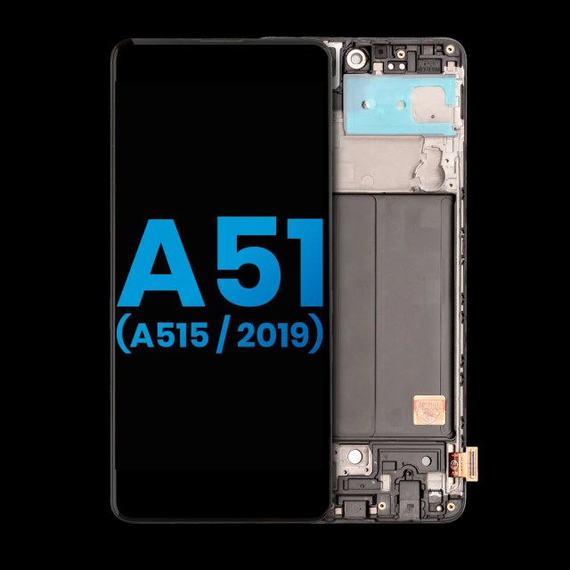 Display LCD completo con Frame per Samsung Galaxy A51 4G (A515 / 2019) ( No Fingerprint Scanner) (tutti i colori)