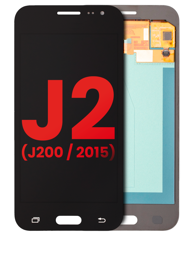Display OLED completo senza Frame per Samsung Galaxy J2 (J200 / 2015) (Nero)