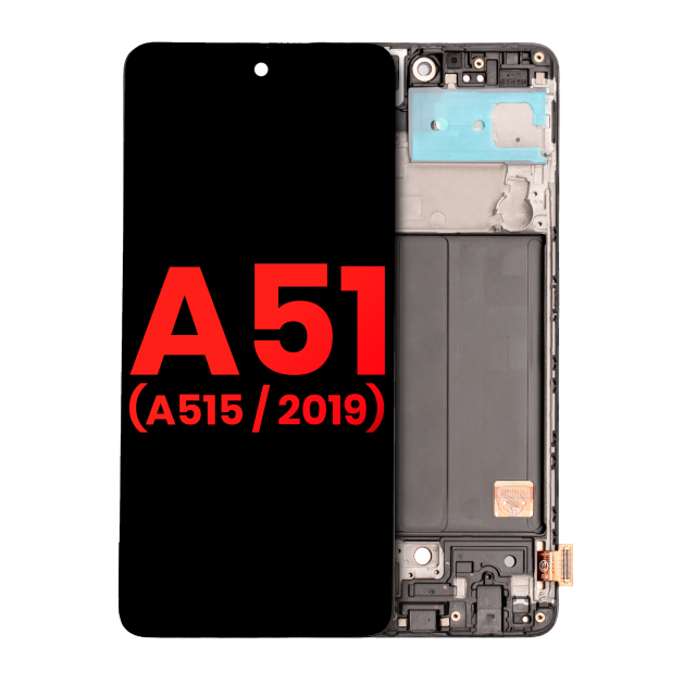 Display OLED completo con Frame per Samsung Galaxy A51 4G (A515 / 2019) (6.33") (tutti i colori)