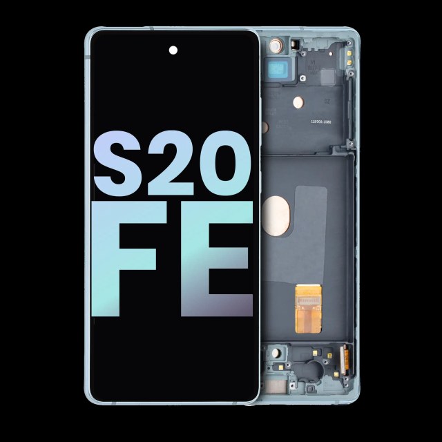Display OLED completo con Frame per Samsung Galaxy S20 FE 4G / 5G (Service Pack) (Cloud Mint)